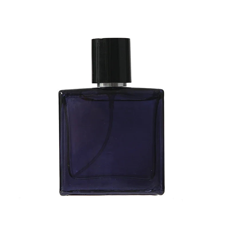 Black Glass Perfume Bottle with Spray Pump - 30/50/100ML Empty Cosmetic Container
