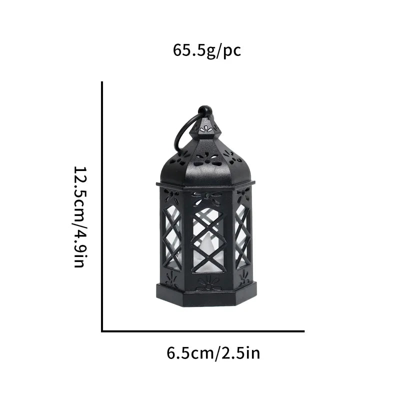 Retro Desktop Wind Lamp - Hexagonal Candle LED Night Light Gift