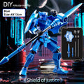 Multi-Jointed Movable Robot Warrior Toy - 3D Printed Knight Figurine for Kids & Adults