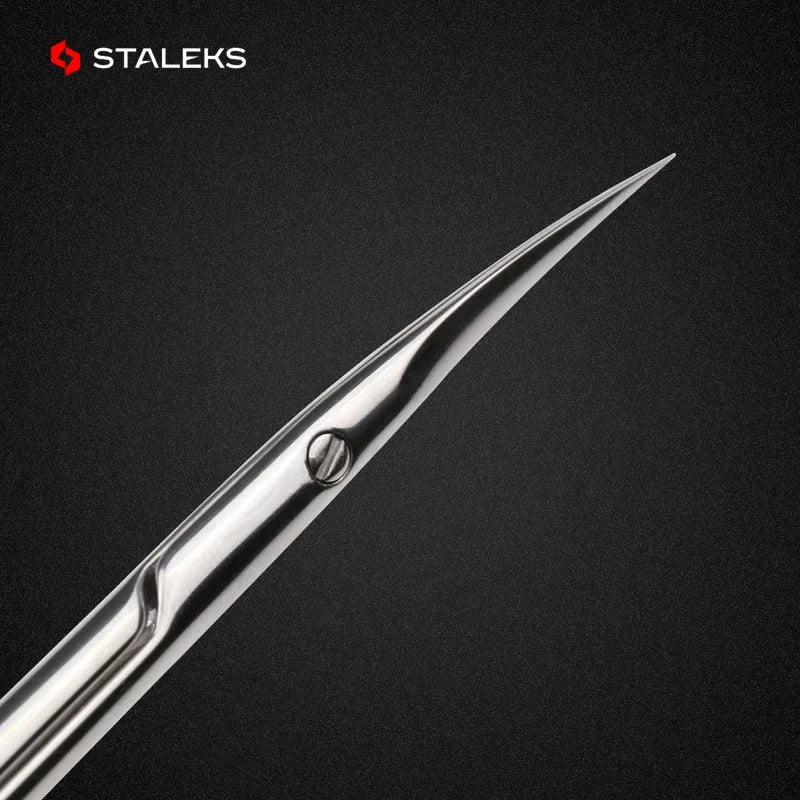 Stainless Steel Eyebrow and Nose Hair Trimming Scissors - Professional Makeup Tool
