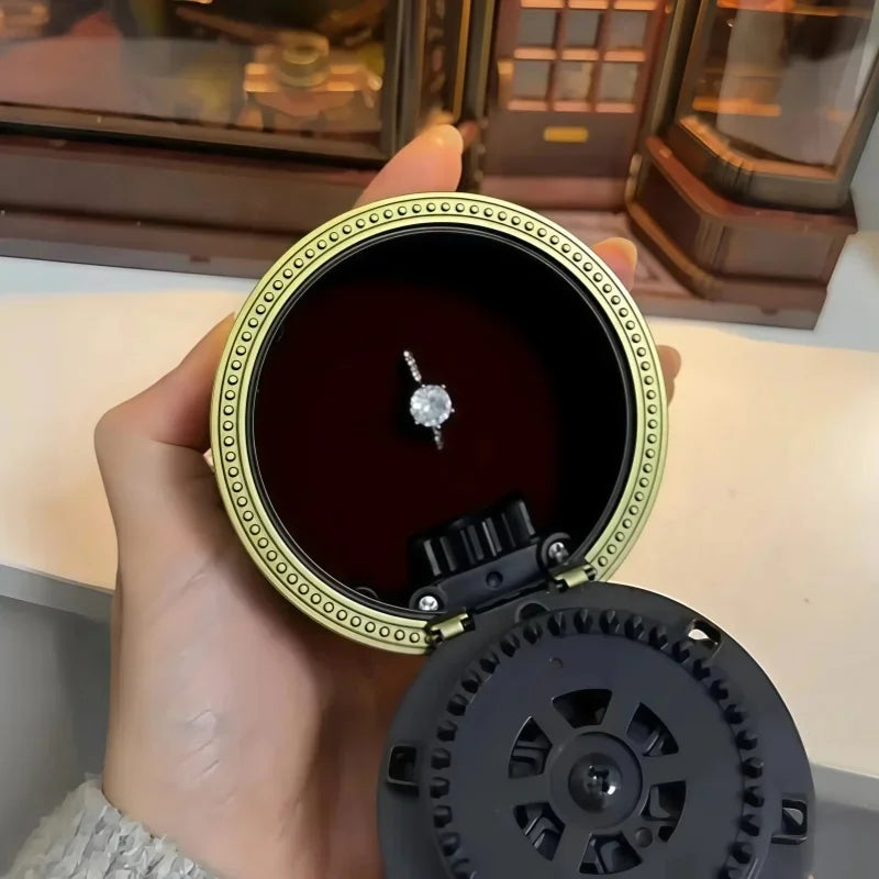 Rotating Snake Jewelry Box for Proposal Wedding Ring Storage Gift Decor