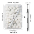 100pcs High Density Nail Art Sponges with Gripper Set for Manicure & Nail Blending