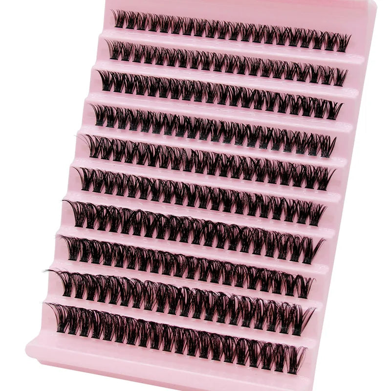 200 Pcs Volume Cluster Eyelashes False Lashes Russian Style Makeup Tool