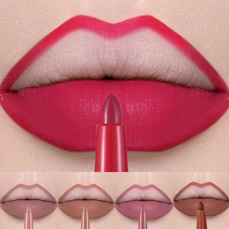 Waterproof Matte Lip Liner Pencil - Long-Lasting, Not Easy To Fade, 12 Colors