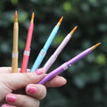 5Pcs Lip Brush Set - Portable Retractable Makeup Brushes for Women