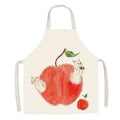 Children and Adult Kitchen Aprons Set - European Style Pastoral Design
