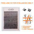 Natural D Curl False Eyelash Clusters - Handmade 8-18mm Wispy Lashes for DIY Extension