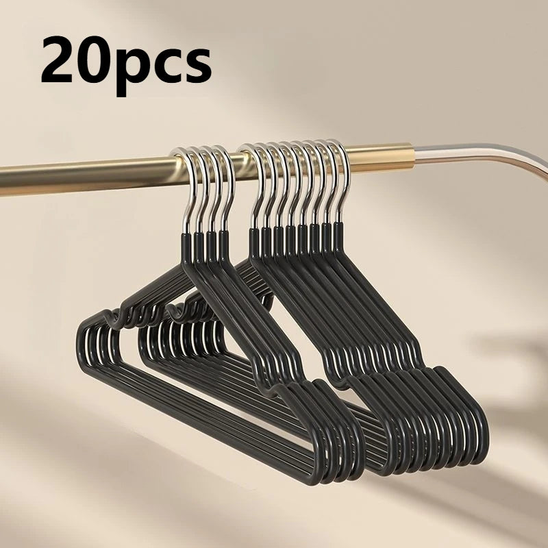 Heavy Duty Metal Clothes Hangers - Anti-Slip Space Saving Closet Organizer 20/30pcs