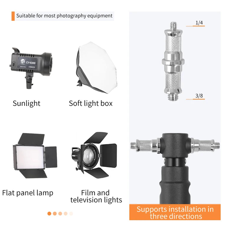 Wall Mount Boom Arm for Photography Studio Softbox and Video Lights - 100cm Rotatable