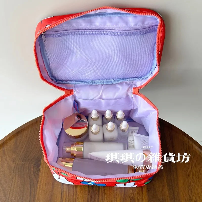 Large Capacity Portable Makeup Bag - Cute Kawaii Miffy Travel Storage Case