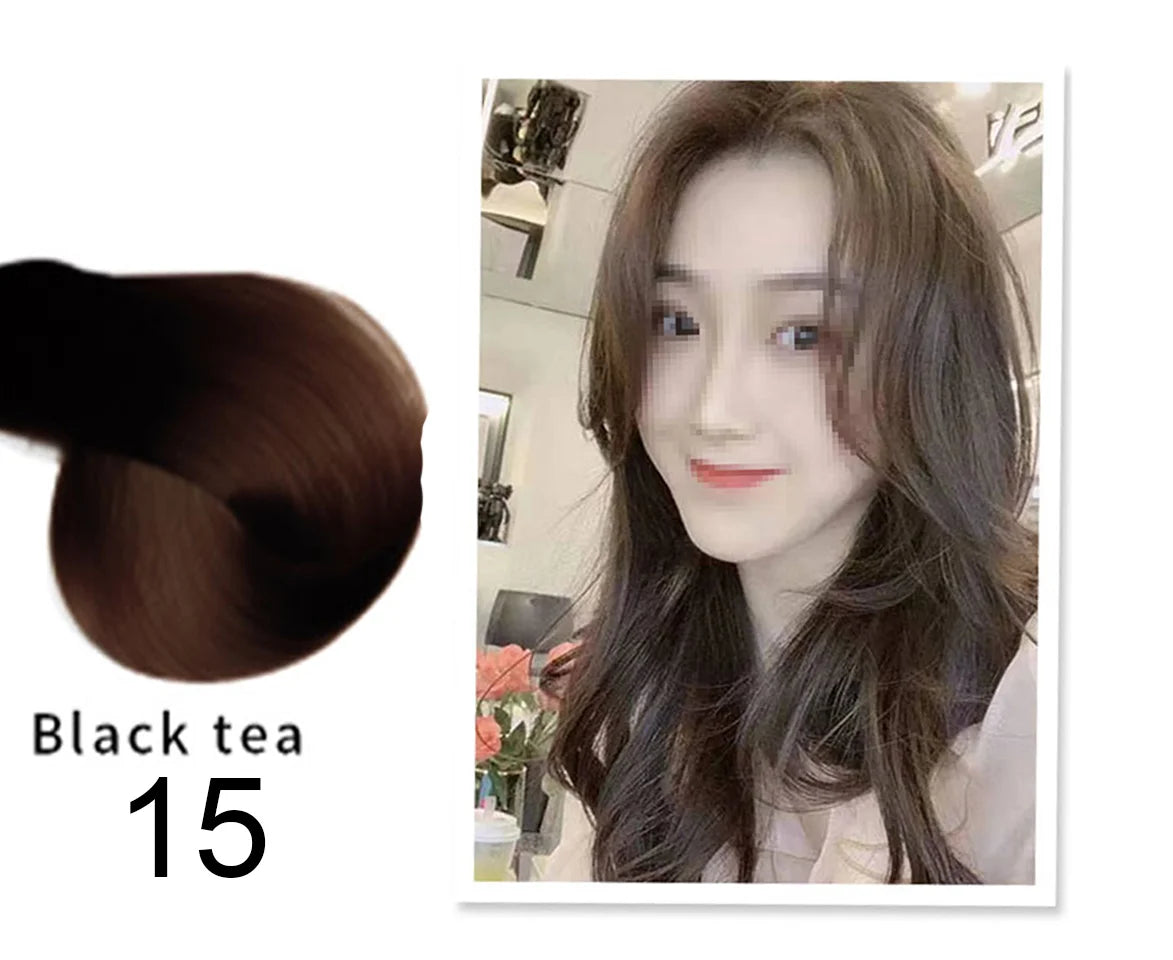 Black Hair Shampoo - Organic Permanent Hair Dye for Men and Women, 5-Minute Quick Dye