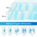 Memory Foam Mattress Topper - Breathable Gel Cooling Soft Bed Topper for All Sizes