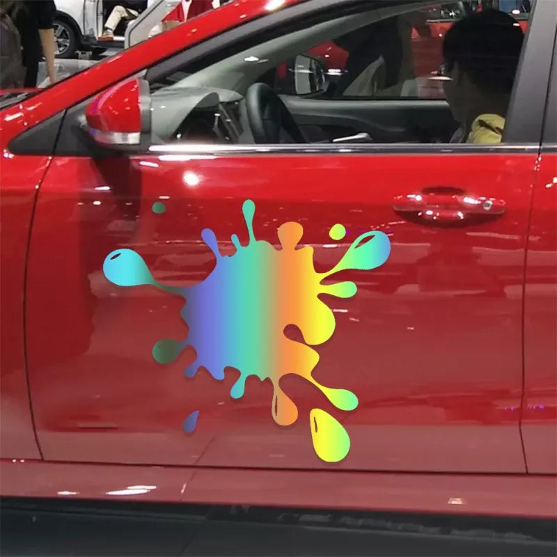 Reflective Car Water Drop Sticker Decals for Vehicle Body Bumper Window Decoration
