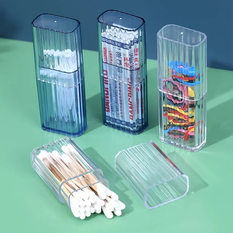 Portable Transparent Storage Box for Small Items Travel & Office Use
