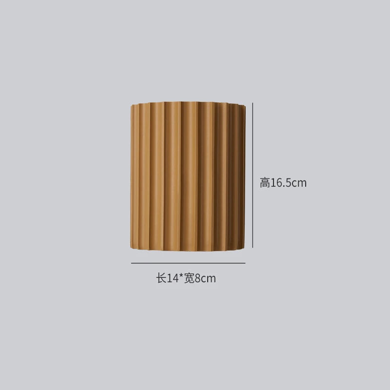 Resin Striped Wall Lamp for Indoor Home Decor - Living Room & Corridor Sconce