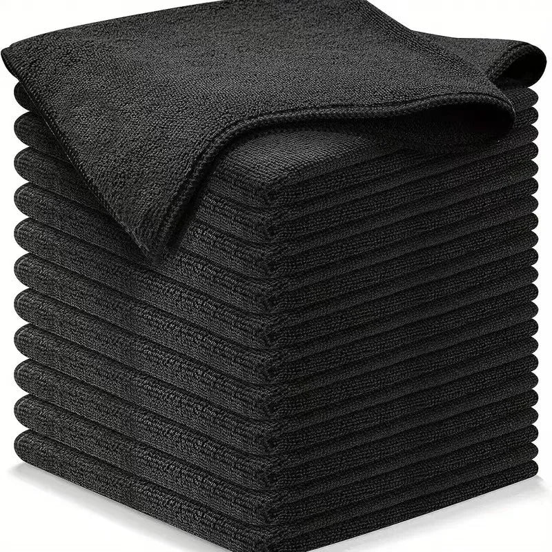 Microfiber Car & Home Cleaning Towels Set - Quick Dry Double Layer Wipes