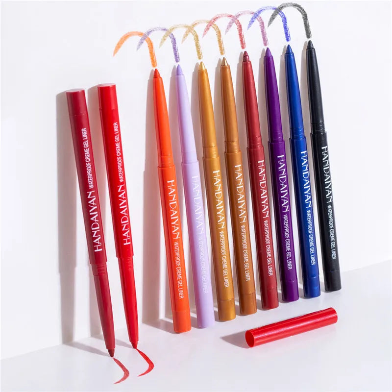 Colorful Waterproof Gel Eyeliner Pencil - Long Lasting & Easy to Use