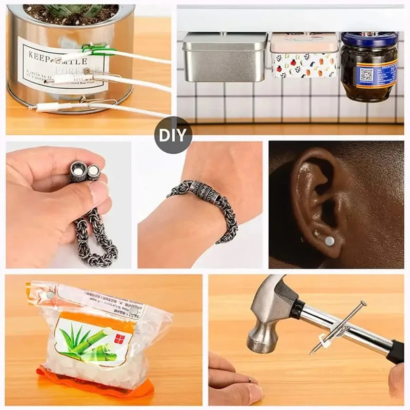 Multi-Size Refrigerator Magnets Set for Home Office DIY Kitchen Decor
