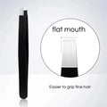 Professional Stainless Steel Precision Tweezer - Slant Tip Eyebrow & Beard Grooming Tool