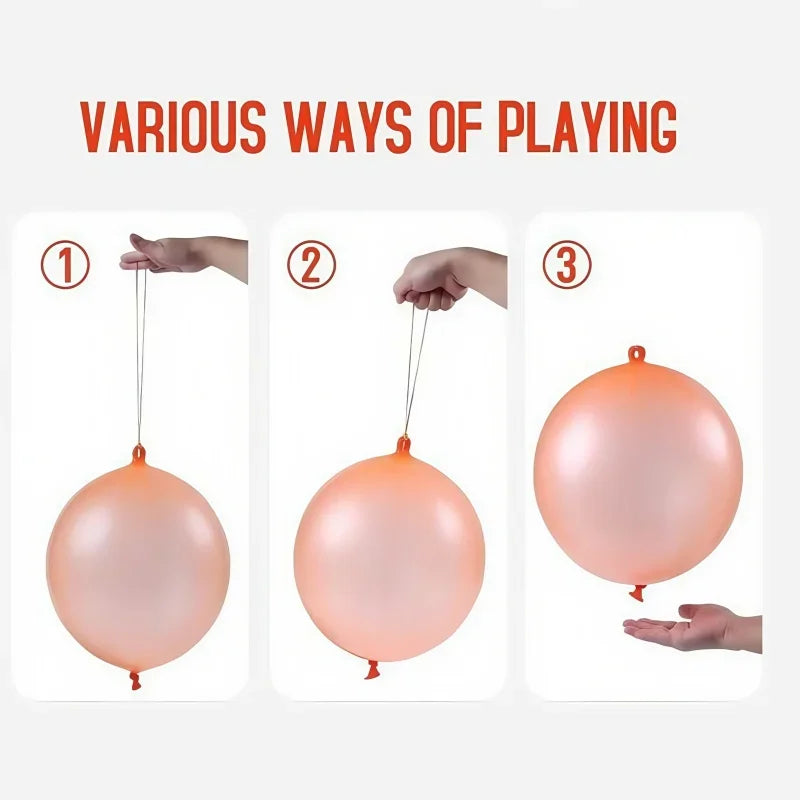 Reusable Latex Punch Balloons Set for Kids Party Games & Training - 20/50pcs