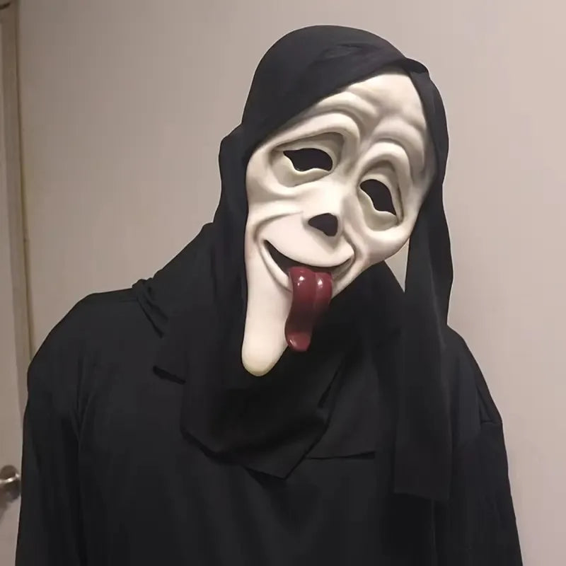 Halloween Horror Mask - Skeleton Screaming Role-Play Prop for Costume Party
