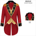 Circus Performance Costume Set for Men with Stand Collar Punk Style Cosplay