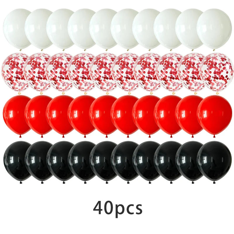 12-Inch Pink Latex Balloons Set for Birthday Party Wedding Decorations - 40 Pieces