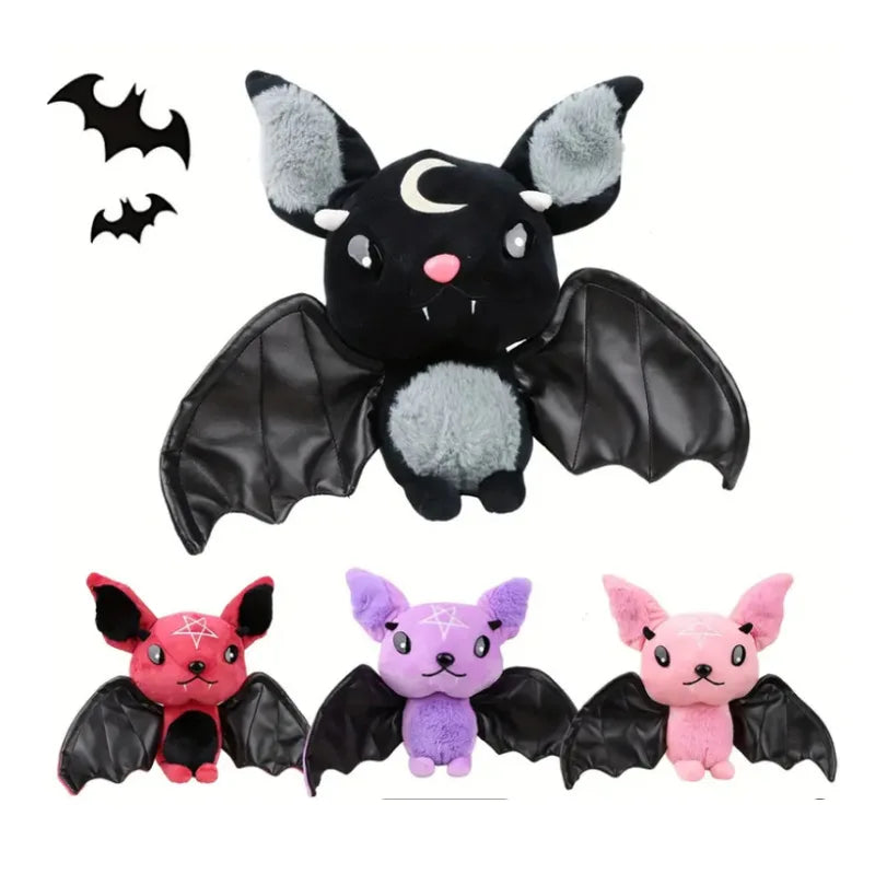 Demon Bat Halloween Plush Toy for Kids - Soft Cartoon Animal Gift