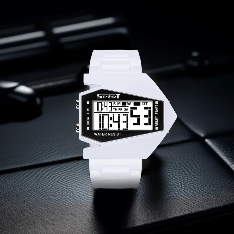 Kids Digital Sport Watch Waterproof Luminous Silicone Strap Multifunctional Alarm