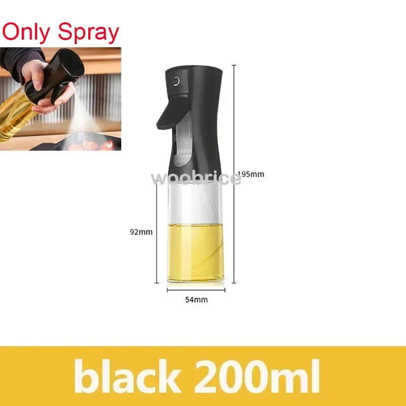 2-in-1 500ml Refillable Oil Spray Bottle with Adjustable Nozzle for Cooking & Baking