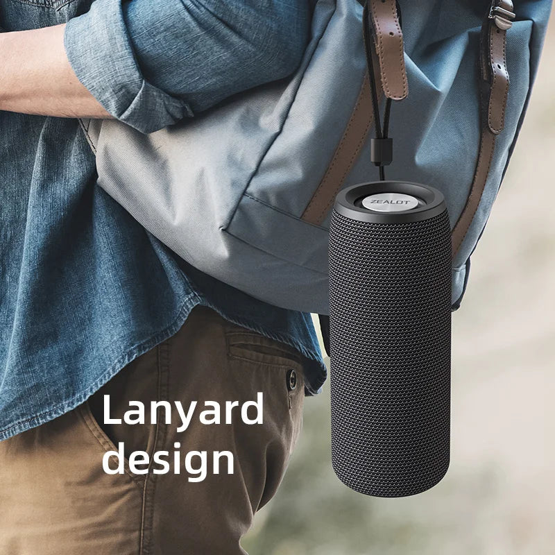 Wireless Waterproof Portable Bluetooth Speaker with TF Card Slot 10W Bass Outdoor Loudspeaker
