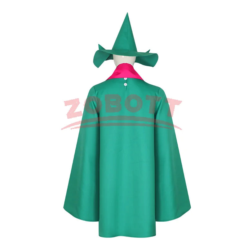 Undertale Ralsei Cosplay Hoodie Cape Costume with Hat and Scarf - Halloween Outfit