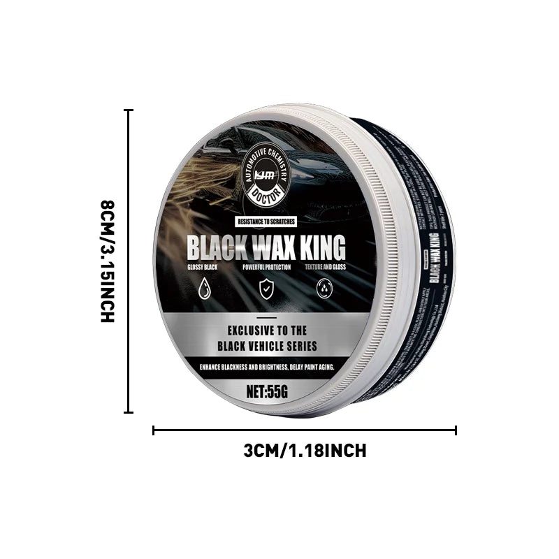 55G Black Car Wax Nano Hydrophobic Coating Scratch Repair Polish for Long-Lasting Shine