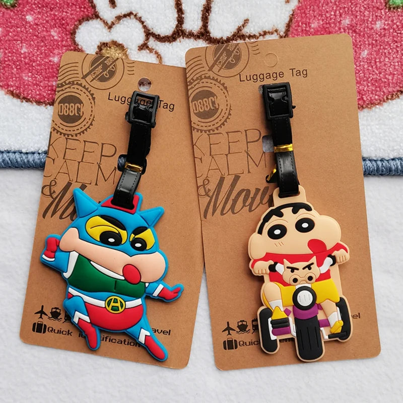 Anime Luggage Tag PVC Suitcase Label Travel Gift for Girls & Fans
