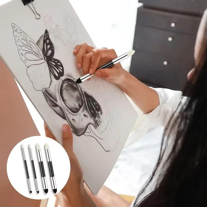 Dual-Headed Sketch Pens Set for Artists - Reusable & Washable Art Blending Tools