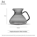 Handmade Glass Coffee Tornado Pitcher 450ML Heat-Resistant Pouring Sharing Pot