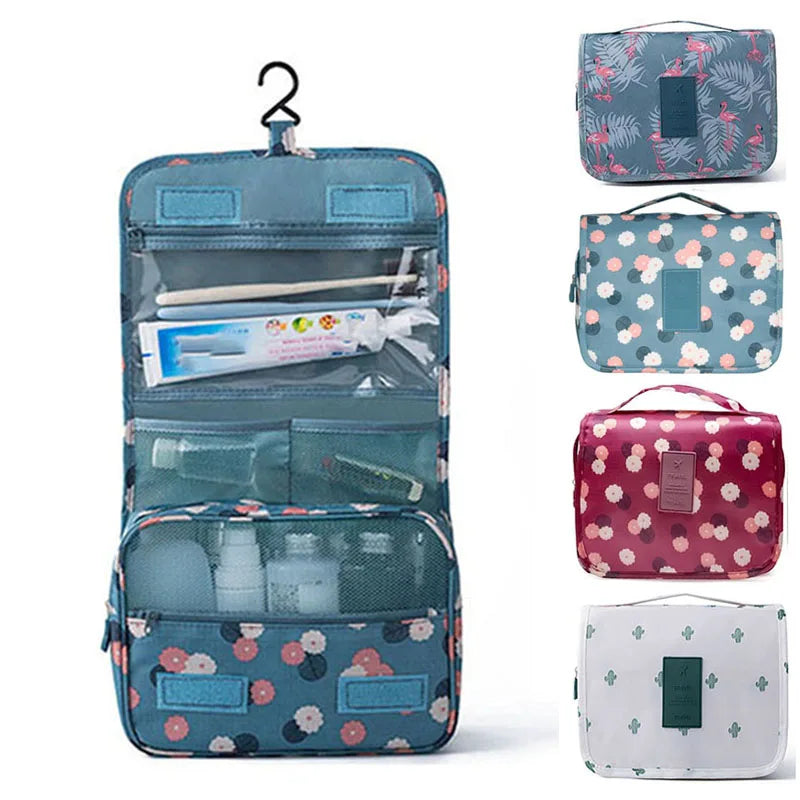 Multifunctional Travel Hook Wash Bag Waterproof Toiletry Organizer Ladies Bathroom Storage