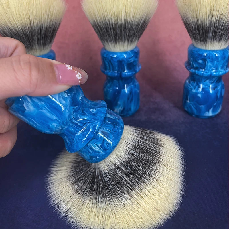 Premium 2026 Chick Down Fiber Shaving Brush with Ergonomic Handle - Soft Knot Wet Shaving Accessory