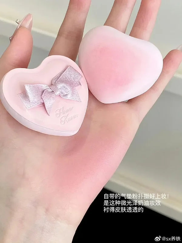 Flower KnowX Air Cushion Powder Puff Set for Blush & Makeup Application