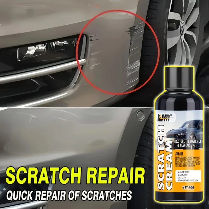Car Scratch Removal Wax & Polishing Kit - Paint & Wheel Surface Repair with Nano Coating