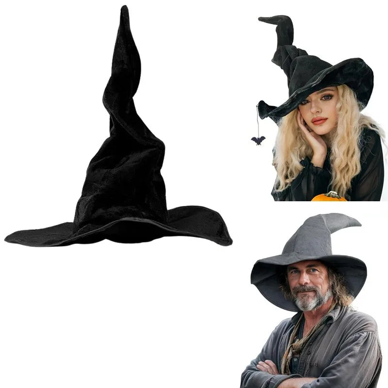Halloween Witch Hat for Women - Black, White, Green, Army Green & More