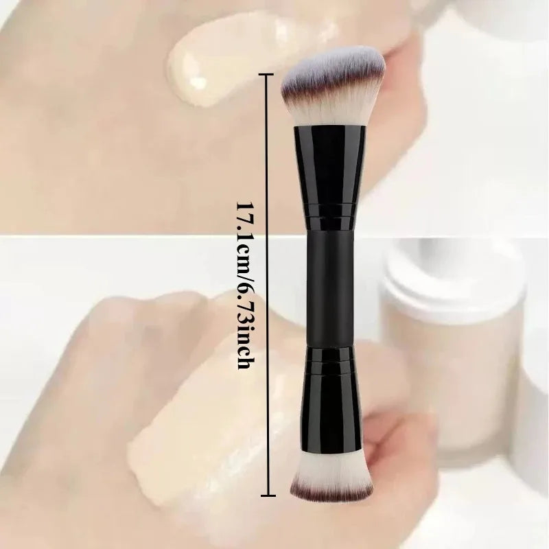 Double-Ended Makeup Brush Set - Multi-Functional Foundation Blush Contour