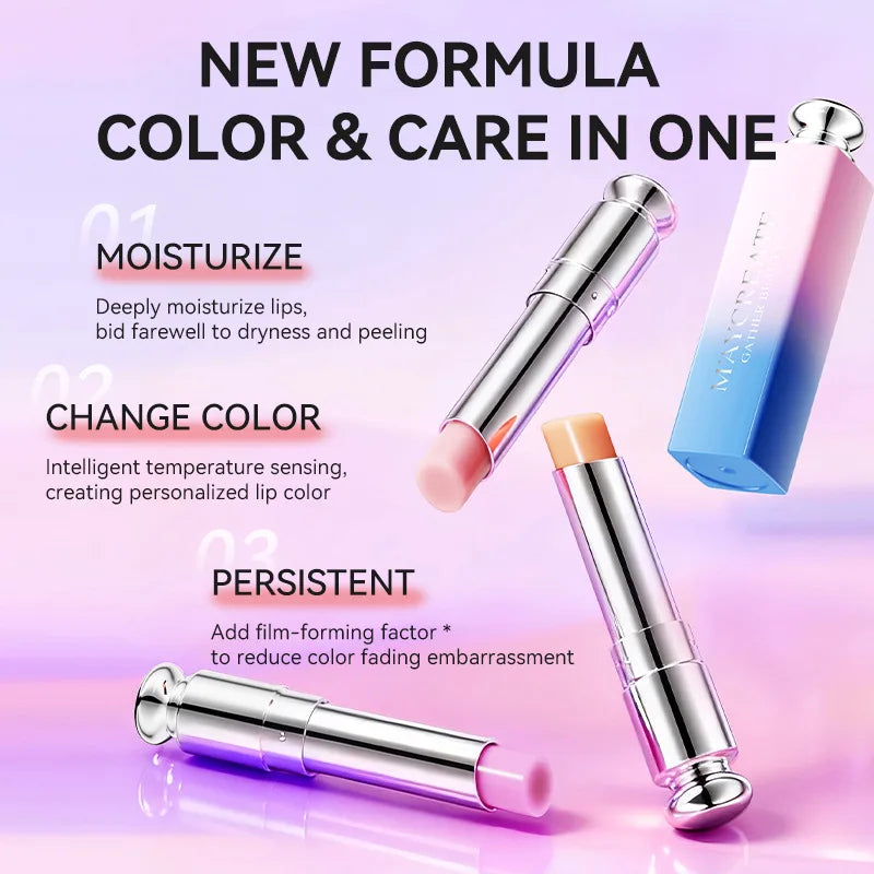 Moisturizing Color Changing Lipstick - Waterproof Long-Lasting Lip Makeup