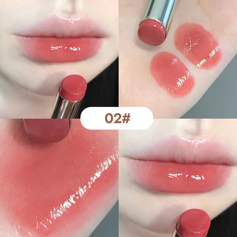 Silky Glossy Lipstick with Water Bomb Moisture - Comfortable Ultra Sheen Lip Balm