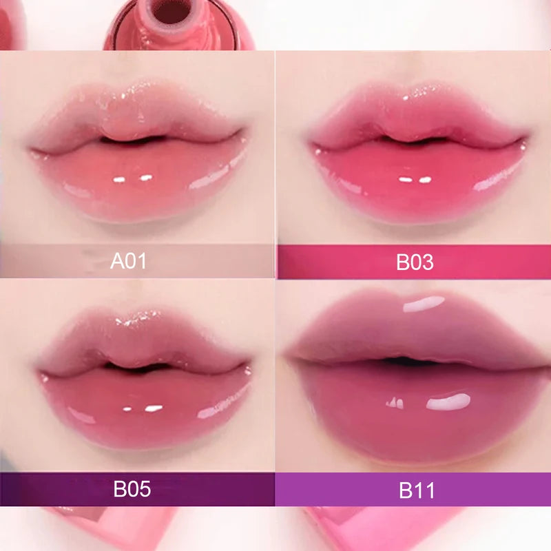 3D Volumizing Lip Gloss - Hydrating, Clear Shine, Non-Sticky, Korean Makeup