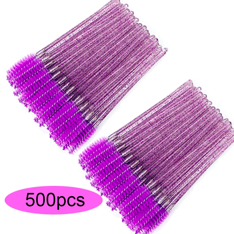 Makeup Tool Set 50/100/300/500pcs Eyelash & Eyebrow Brushes Applicators