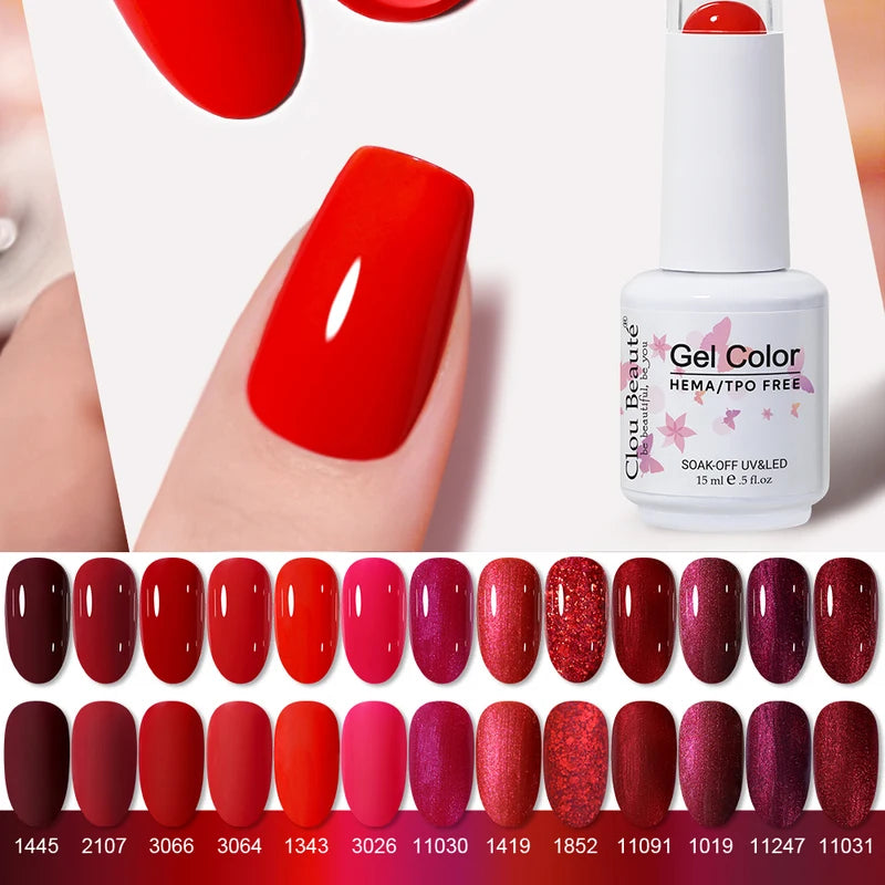 Gel Nail Polish 15ml Semi-Permanent UV & LED Nail Art Varnish - Hypoallergenic, TPO Free