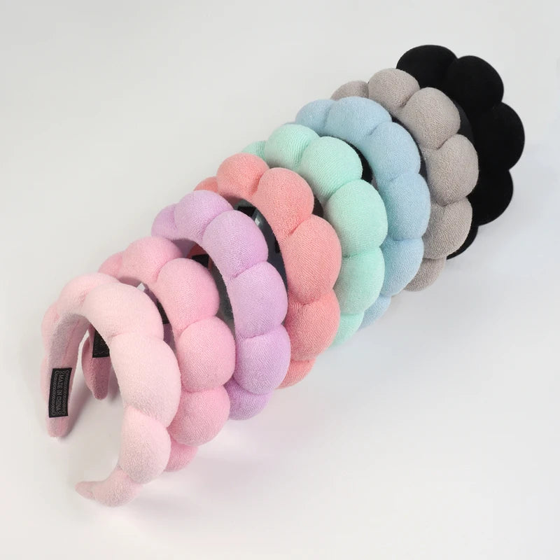 Microfiber Washing Wristbands & Headbands Set for Face & Body Care
