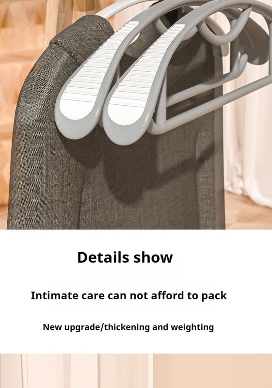 Non-slip Household Hanger with Wide Shoulders and Bright Colors for Clothes Organization