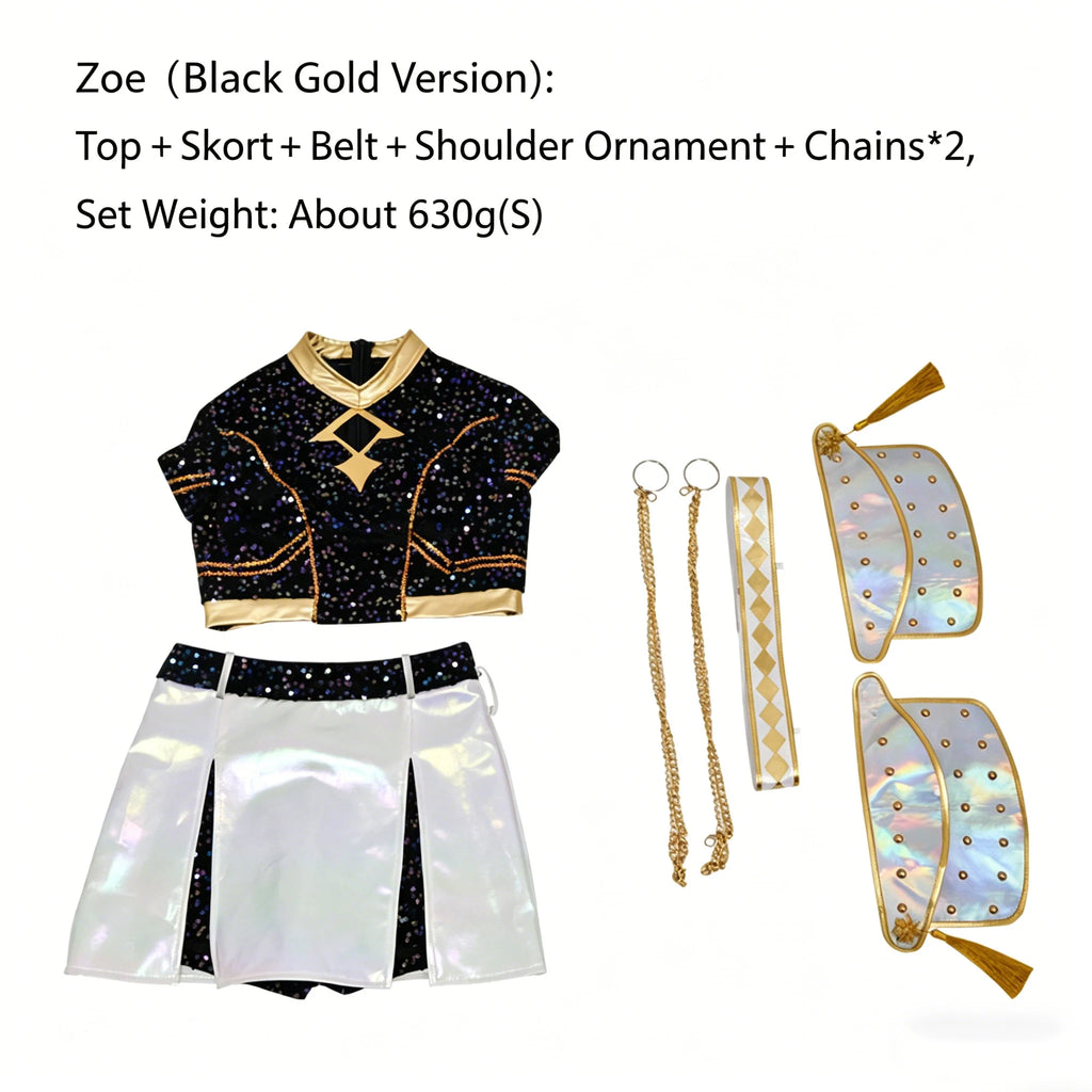 Korean Style Woman Suit Halloween Cosplay Costume Black Shiny Suit